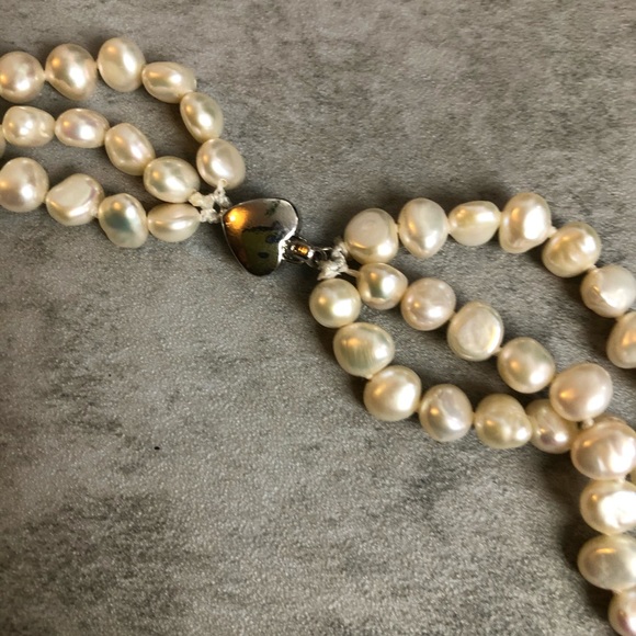 Colorful multi strand freshwater pearl necklace - Picture 2 of 6